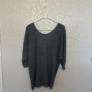 New York & Company Gray Blouse